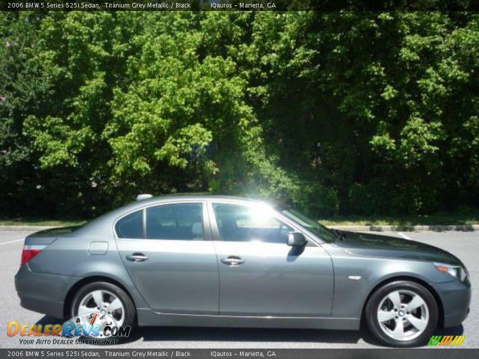 2006 BMW 5 Series 525i Sedan Titanium Grey Metallic / Black Photo #11