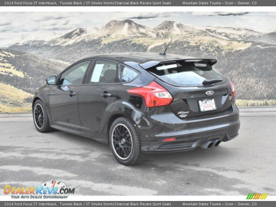 2014 Ford Focus ST Hatchback Tuxedo Black / ST Smoke Storm/Charcoal Black Recaro Sport Seats Photo #7