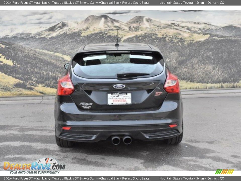 2014 Ford Focus ST Hatchback Tuxedo Black / ST Smoke Storm/Charcoal Black Recaro Sport Seats Photo #8