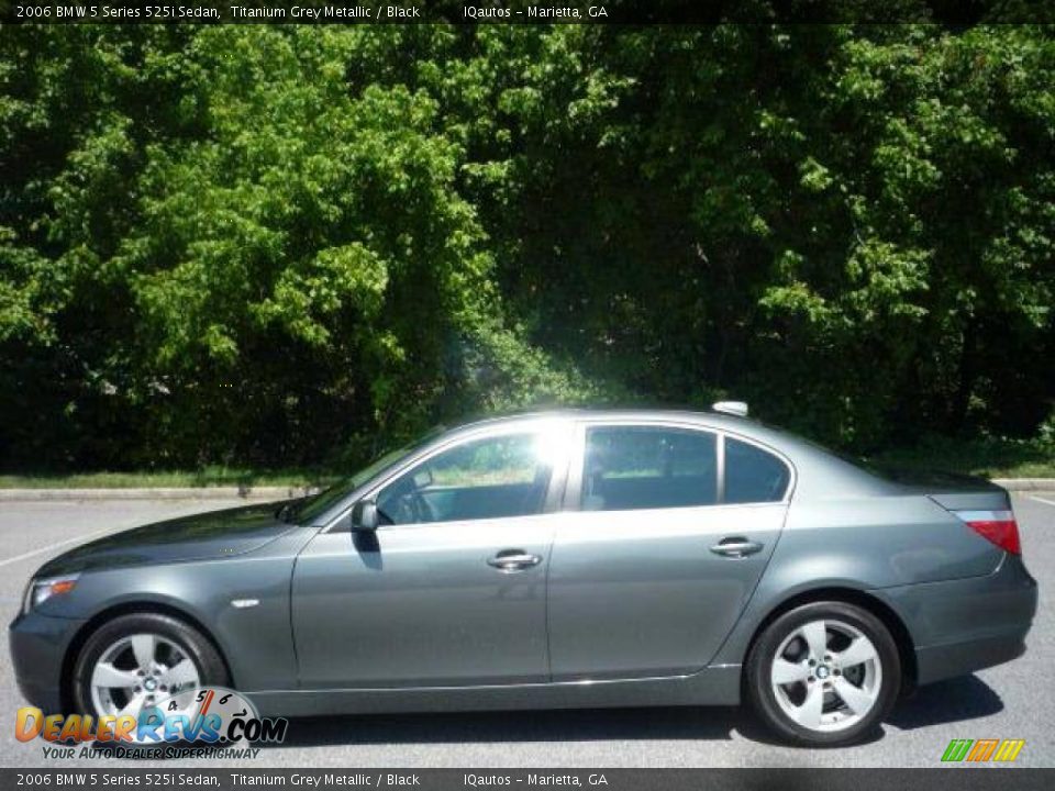 2006 BMW 5 Series 525i Sedan Titanium Grey Metallic / Black Photo #12