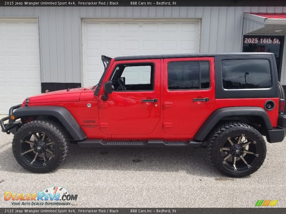 2015 Jeep Wrangler Unlimited Sport 4x4 Firecracker Red / Black Photo #35