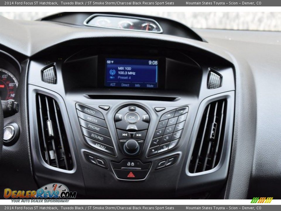 2014 Ford Focus ST Hatchback Tuxedo Black / ST Smoke Storm/Charcoal Black Recaro Sport Seats Photo #14