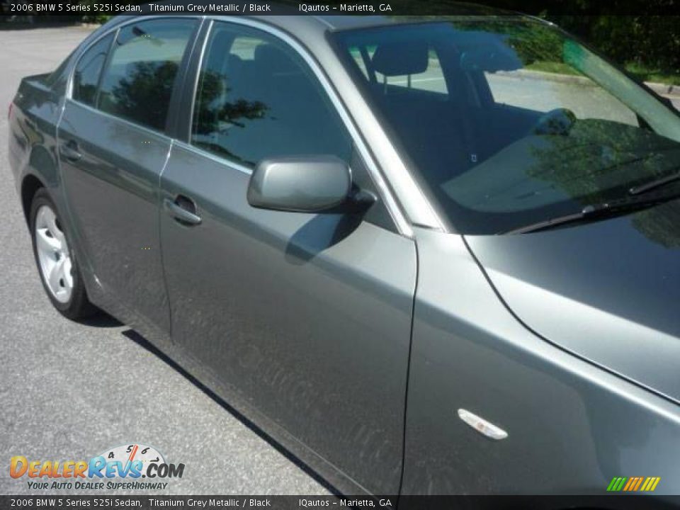 2006 BMW 5 Series 525i Sedan Titanium Grey Metallic / Black Photo #13