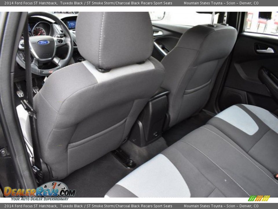 2014 Ford Focus ST Hatchback Tuxedo Black / ST Smoke Storm/Charcoal Black Recaro Sport Seats Photo #19