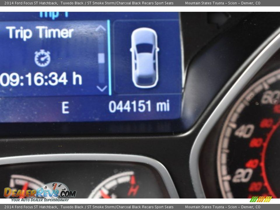 2014 Ford Focus ST Hatchback Tuxedo Black / ST Smoke Storm/Charcoal Black Recaro Sport Seats Photo #29