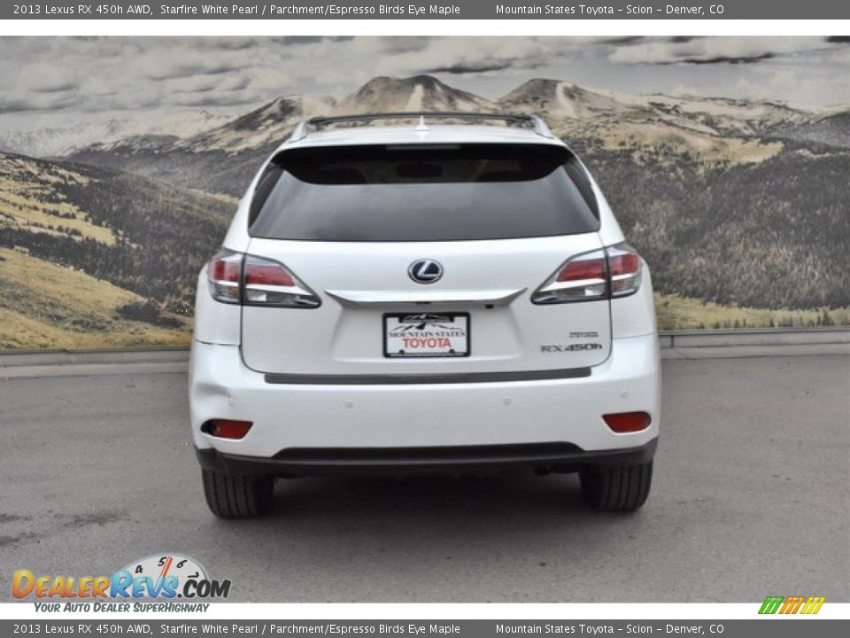 2013 Lexus RX 450h AWD Starfire White Pearl / Parchment/Espresso Birds Eye Maple Photo #8