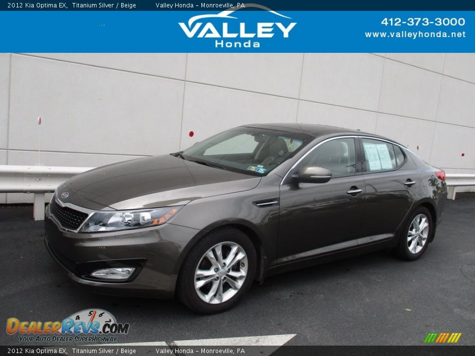 2012 Kia Optima EX Titanium Silver / Beige Photo #1