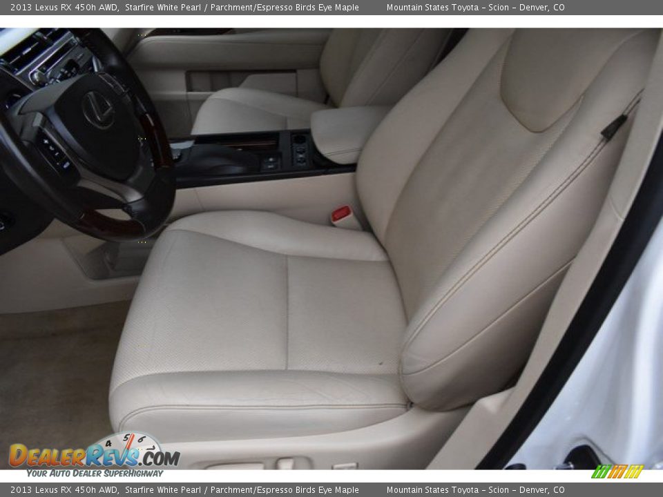 2013 Lexus RX 450h AWD Starfire White Pearl / Parchment/Espresso Birds Eye Maple Photo #11