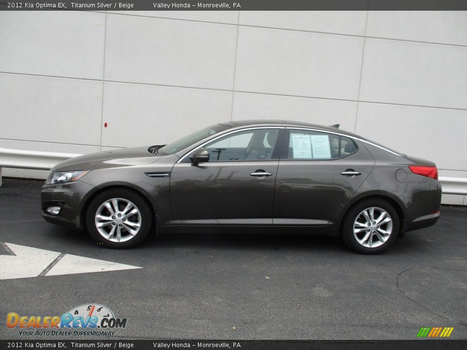 2012 Kia Optima EX Titanium Silver / Beige Photo #2