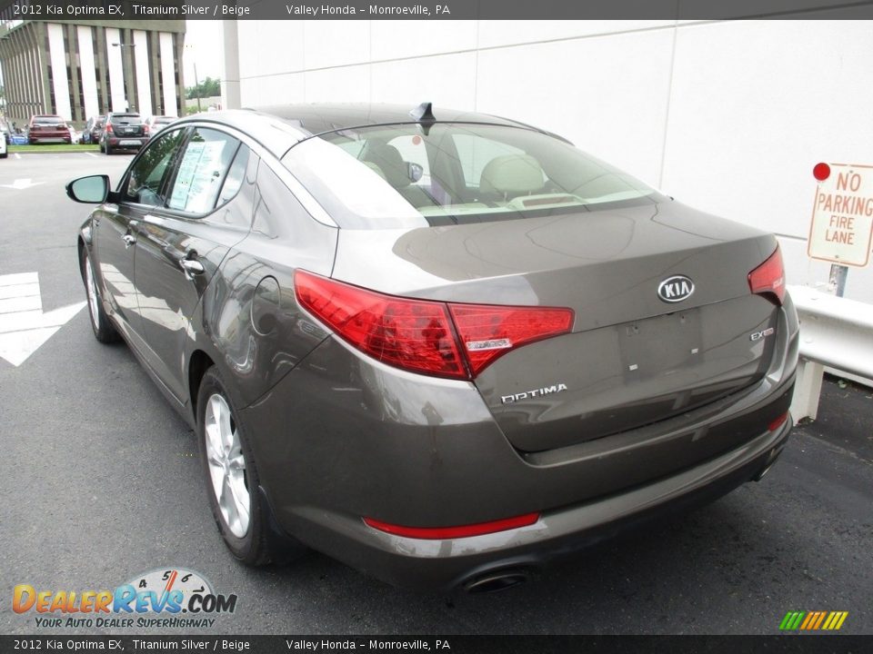 2012 Kia Optima EX Titanium Silver / Beige Photo #3