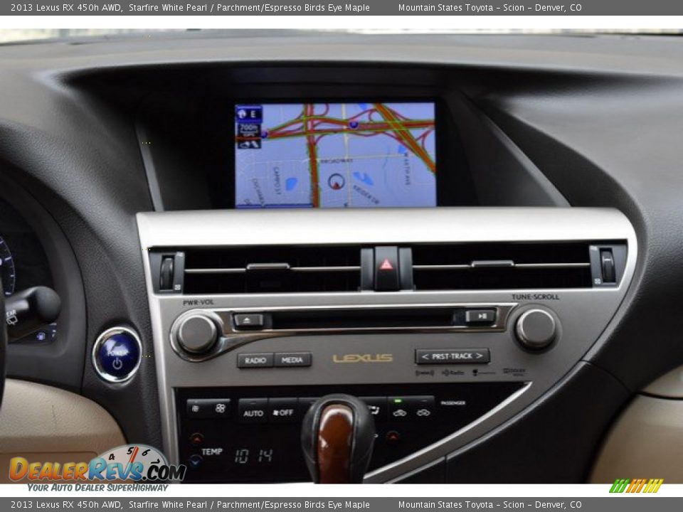 2013 Lexus RX 450h AWD Starfire White Pearl / Parchment/Espresso Birds Eye Maple Photo #15