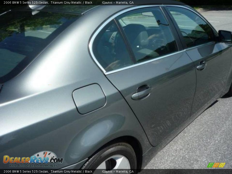 2006 BMW 5 Series 525i Sedan Titanium Grey Metallic / Black Photo #16