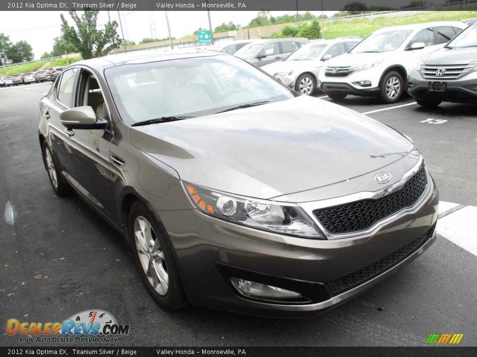 2012 Kia Optima EX Titanium Silver / Beige Photo #8