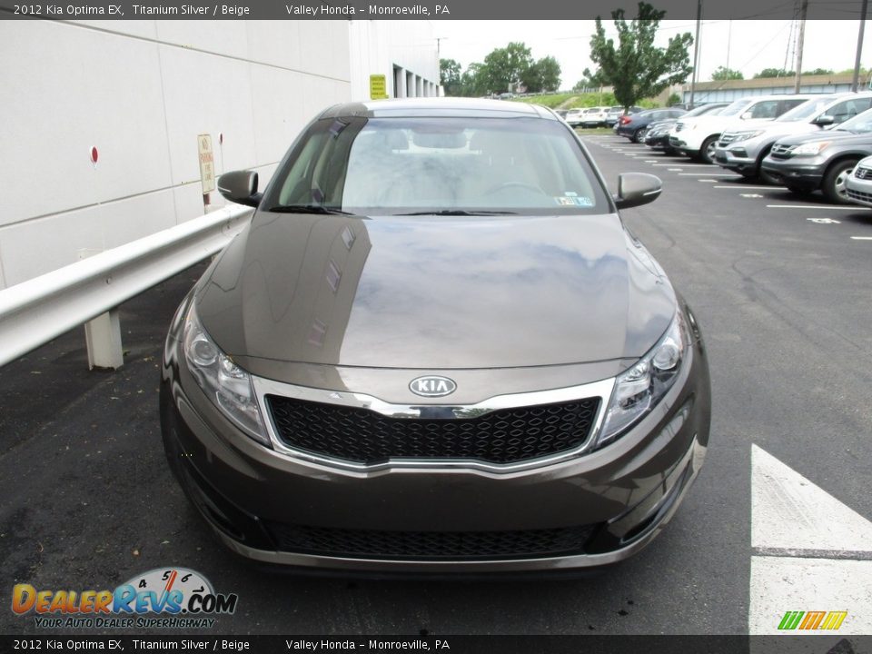 2012 Kia Optima EX Titanium Silver / Beige Photo #9