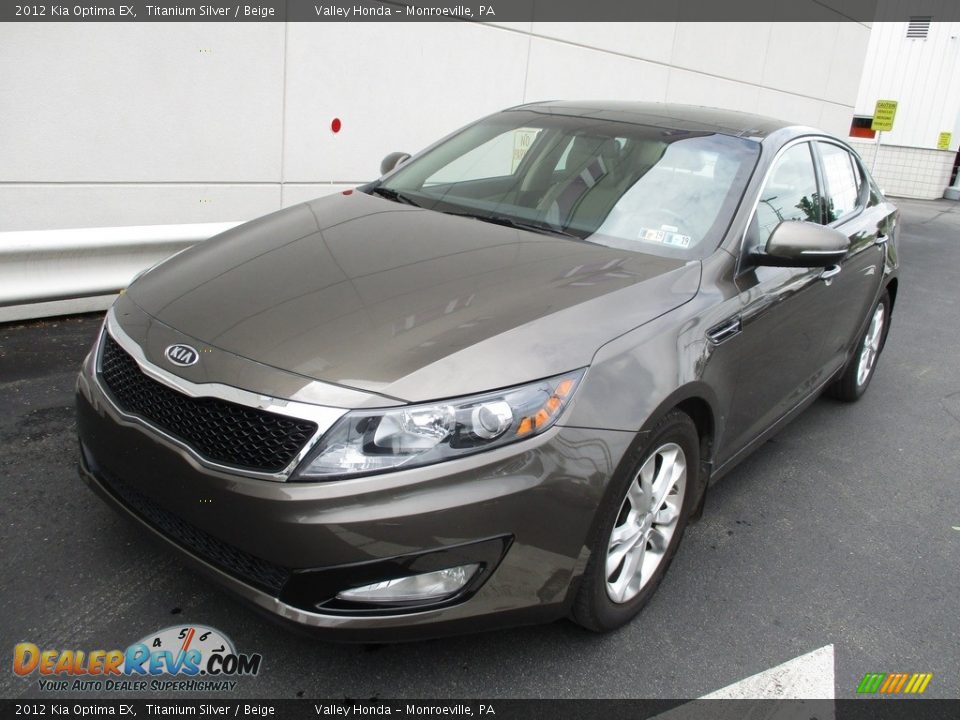 2012 Kia Optima EX Titanium Silver / Beige Photo #10
