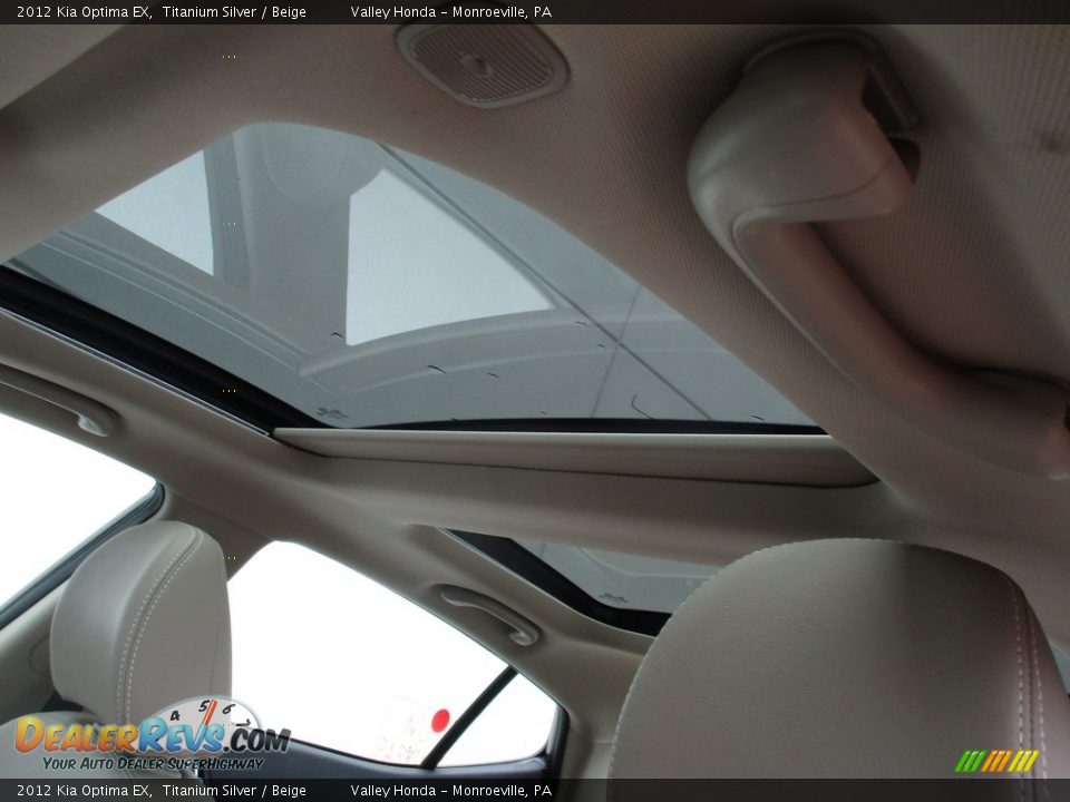 2012 Kia Optima EX Titanium Silver / Beige Photo #11