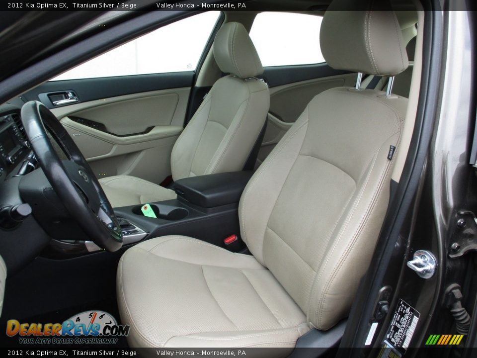 2012 Kia Optima EX Titanium Silver / Beige Photo #12