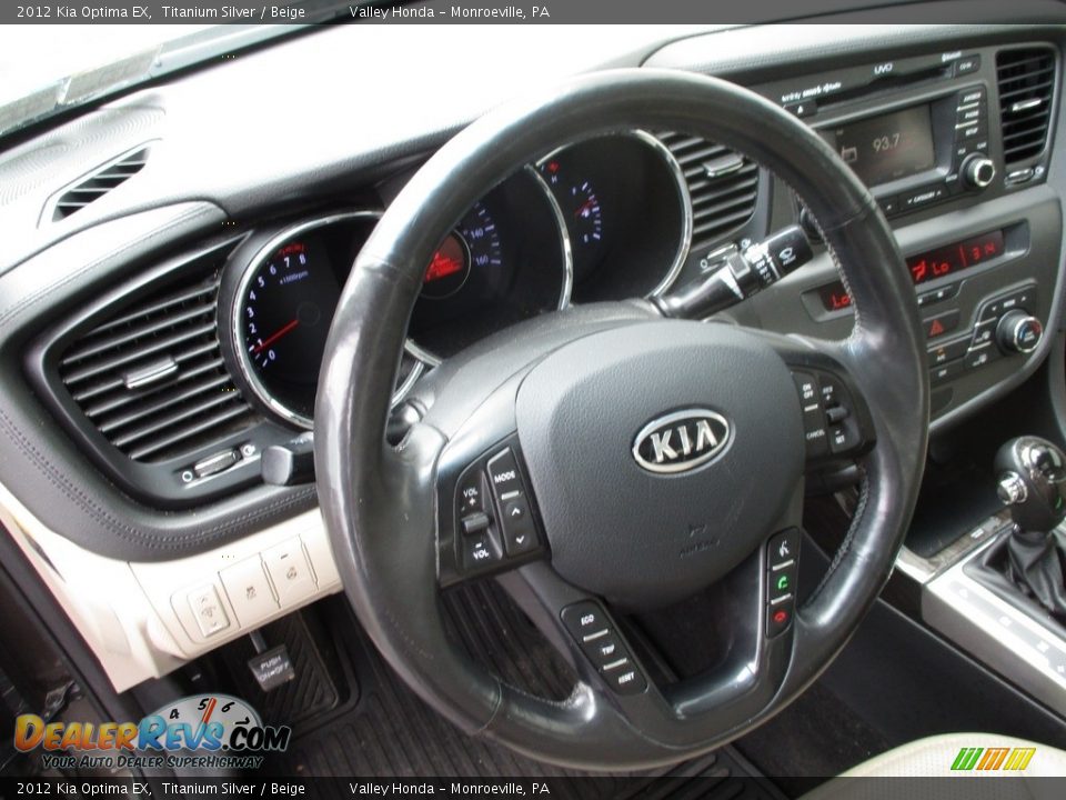 2012 Kia Optima EX Titanium Silver / Beige Photo #14