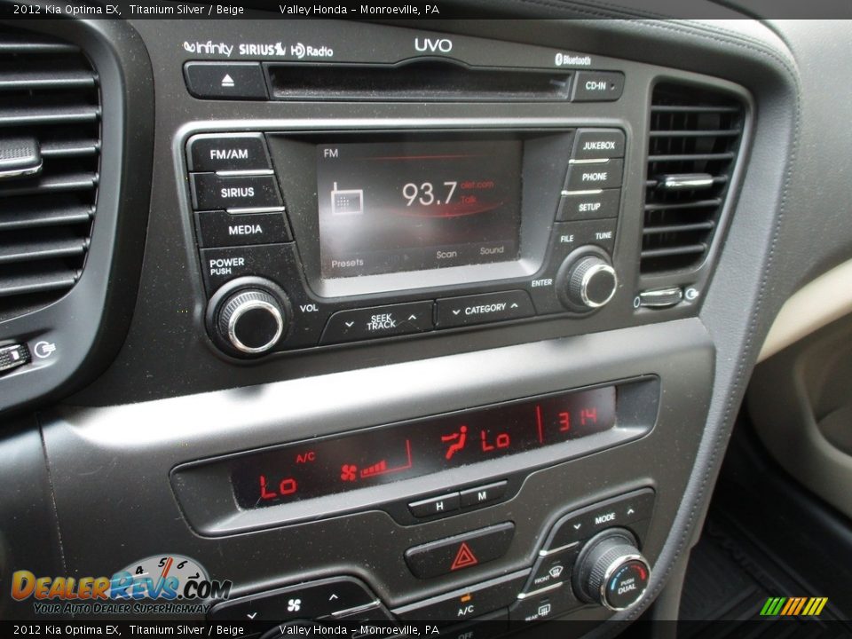 2012 Kia Optima EX Titanium Silver / Beige Photo #15