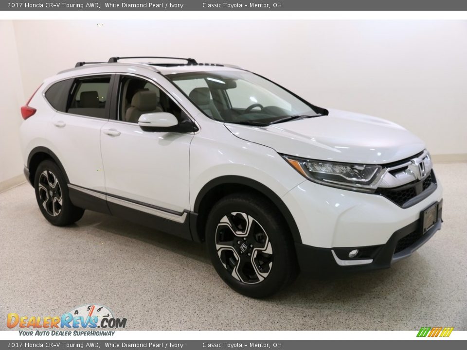 2017 Honda CR-V Touring AWD White Diamond Pearl / Ivory Photo #1