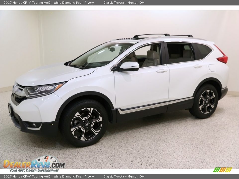 2017 Honda CR-V Touring AWD White Diamond Pearl / Ivory Photo #3