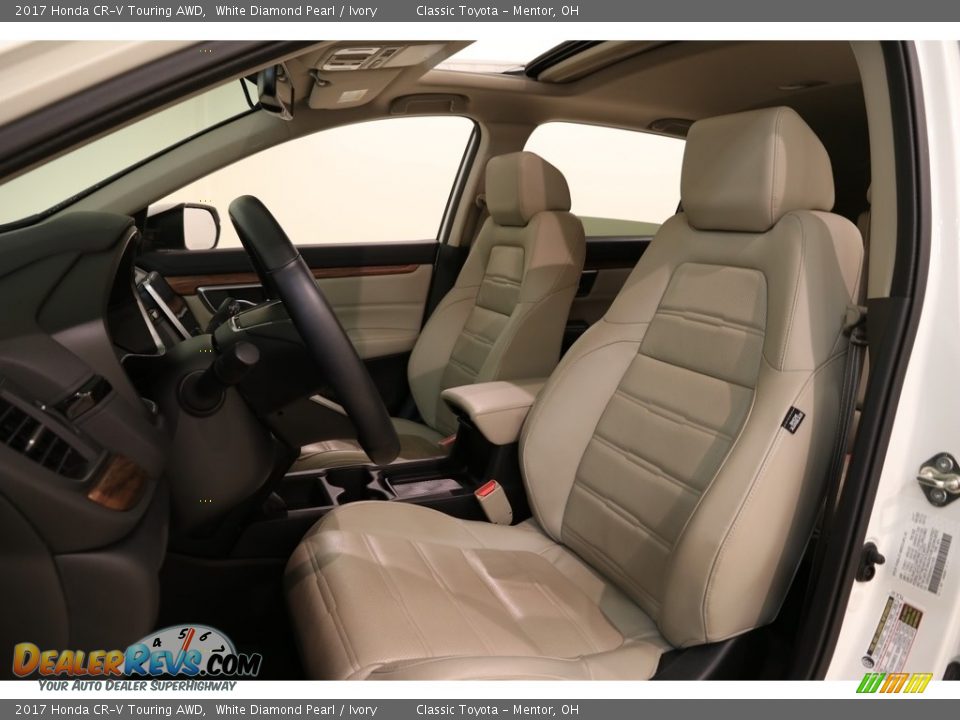 2017 Honda CR-V Touring AWD White Diamond Pearl / Ivory Photo #5