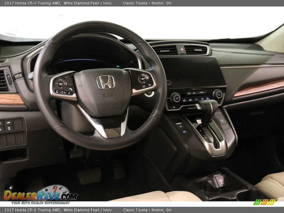 2017 Honda CR-V Touring AWD White Diamond Pearl / Ivory Photo #6