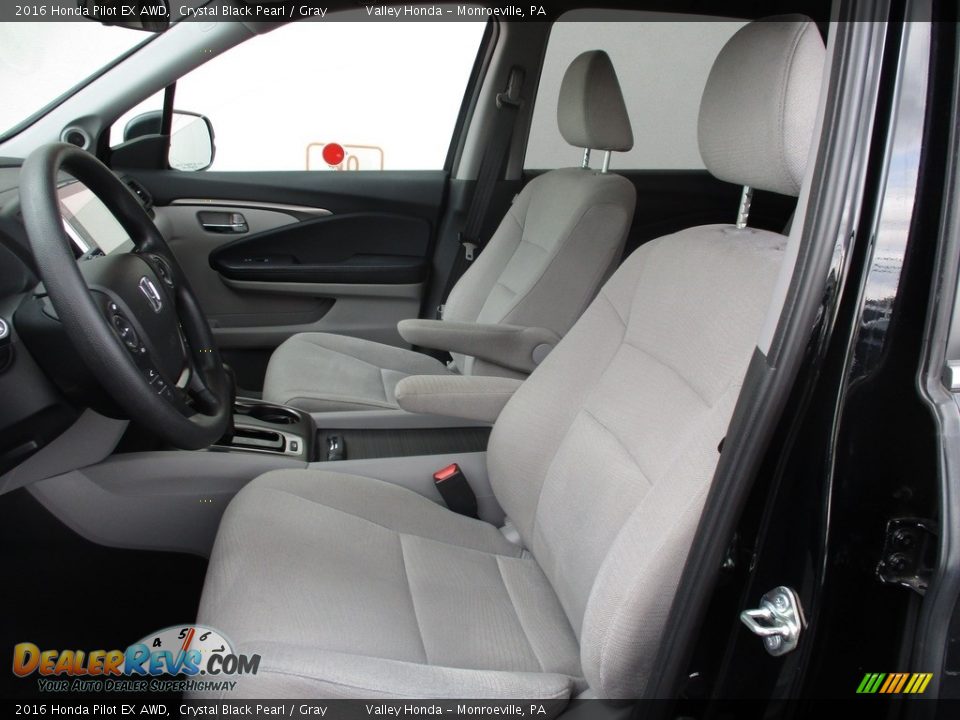 2016 Honda Pilot EX AWD Crystal Black Pearl / Gray Photo #11