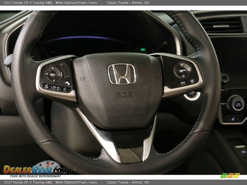 2017 Honda CR-V Touring AWD White Diamond Pearl / Ivory Photo #7