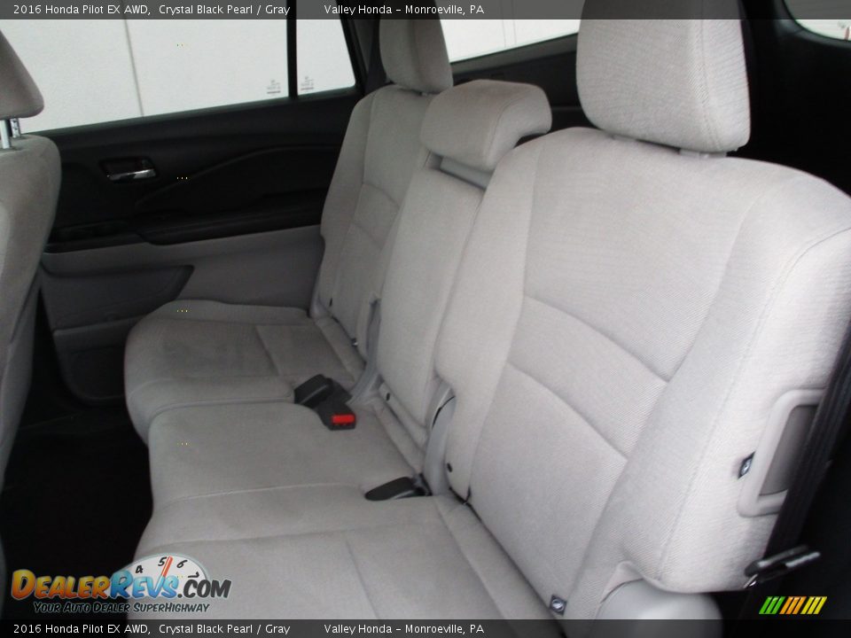 2016 Honda Pilot EX AWD Crystal Black Pearl / Gray Photo #12