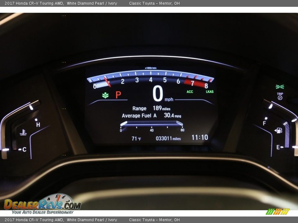 2017 Honda CR-V Touring AWD White Diamond Pearl / Ivory Photo #8