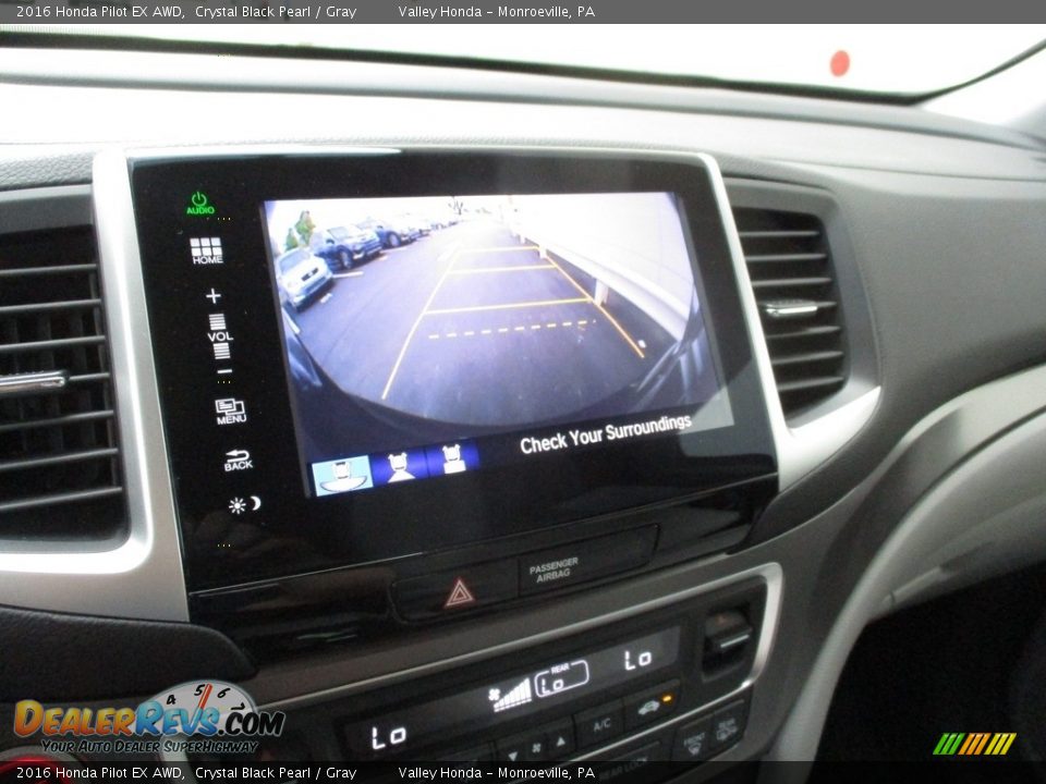 2016 Honda Pilot EX AWD Crystal Black Pearl / Gray Photo #16