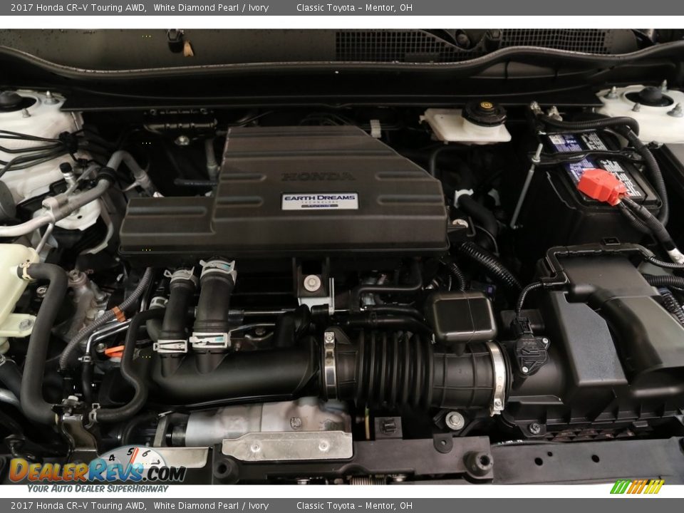 2017 Honda CR-V Touring AWD White Diamond Pearl / Ivory Photo #21