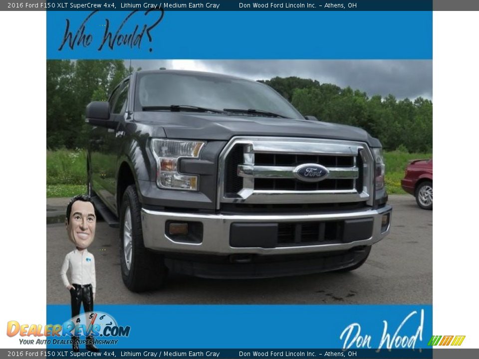 2016 Ford F150 XLT SuperCrew 4x4 Lithium Gray / Medium Earth Gray Photo #1