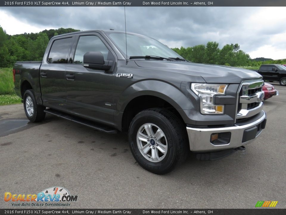 2016 Ford F150 XLT SuperCrew 4x4 Lithium Gray / Medium Earth Gray Photo #2