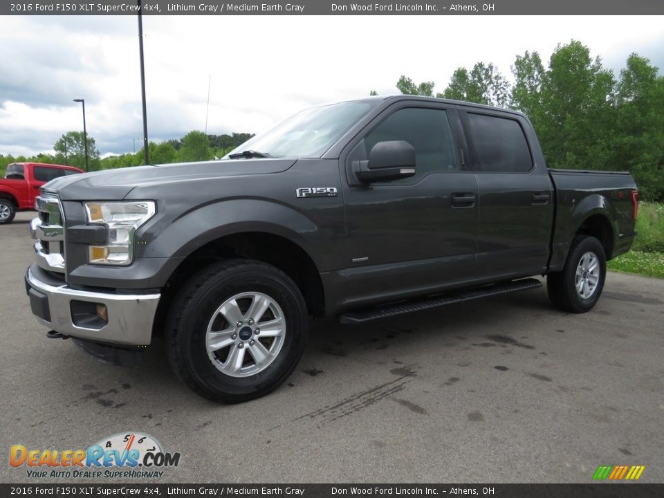 2016 Ford F150 XLT SuperCrew 4x4 Lithium Gray / Medium Earth Gray Photo #7