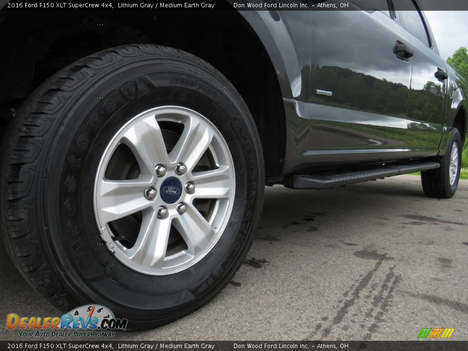 2016 Ford F150 XLT SuperCrew 4x4 Lithium Gray / Medium Earth Gray Photo #8