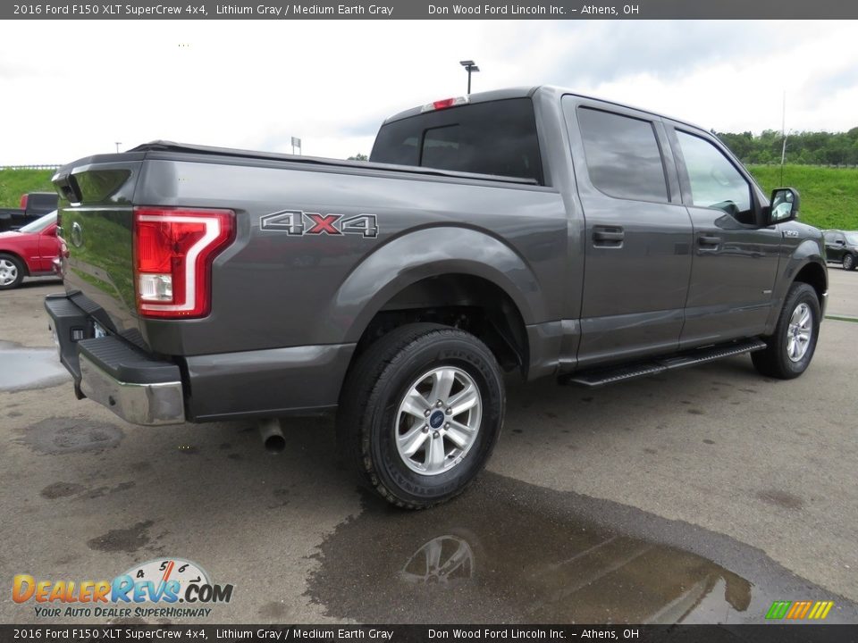 2016 Ford F150 XLT SuperCrew 4x4 Lithium Gray / Medium Earth Gray Photo #13