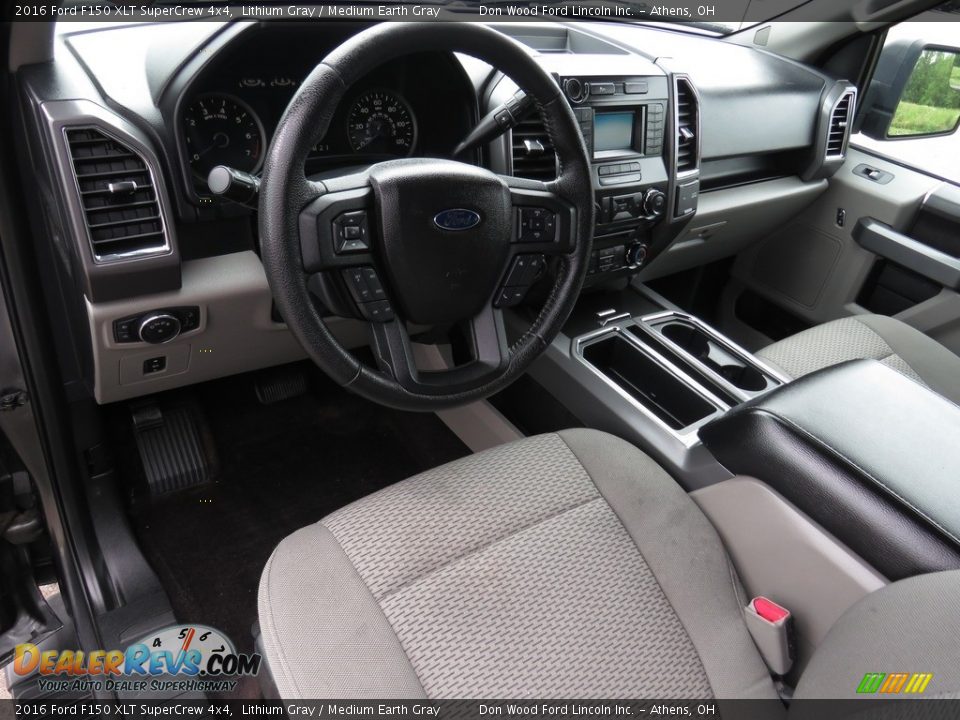 2016 Ford F150 XLT SuperCrew 4x4 Lithium Gray / Medium Earth Gray Photo #21