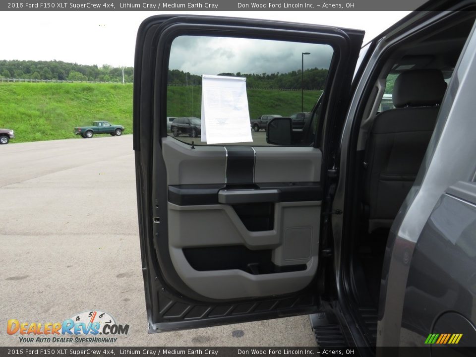 2016 Ford F150 XLT SuperCrew 4x4 Lithium Gray / Medium Earth Gray Photo #23