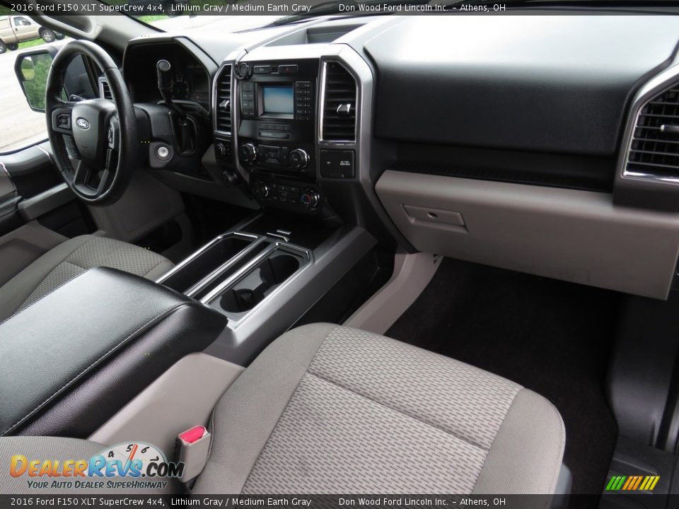 2016 Ford F150 XLT SuperCrew 4x4 Lithium Gray / Medium Earth Gray Photo #30