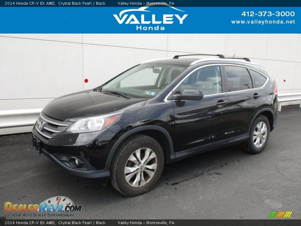 2014 Honda CR-V EX AWD Crystal Black Pearl / Black Photo #1
