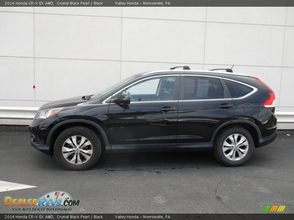 2014 Honda CR-V EX AWD Crystal Black Pearl / Black Photo #2
