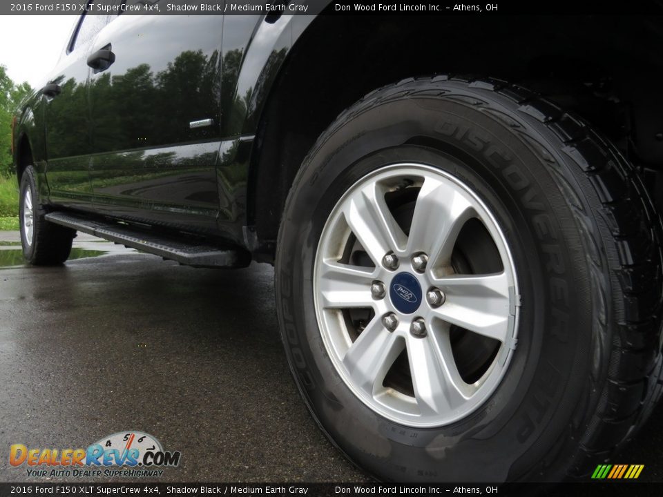 2016 Ford F150 XLT SuperCrew 4x4 Shadow Black / Medium Earth Gray Photo #3