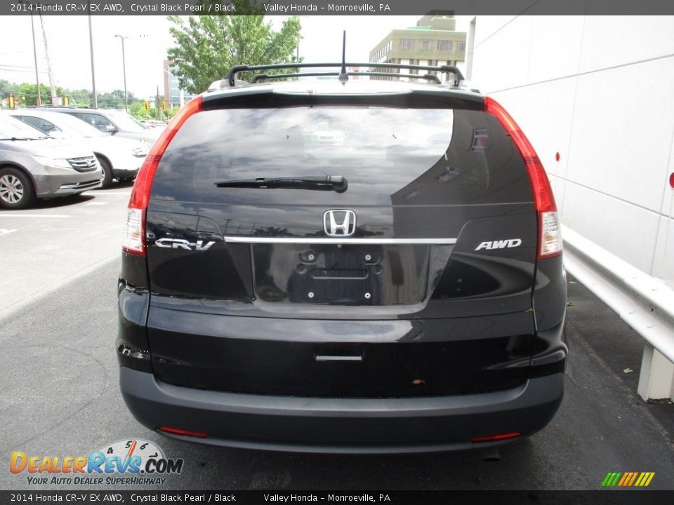 2014 Honda CR-V EX AWD Crystal Black Pearl / Black Photo #4