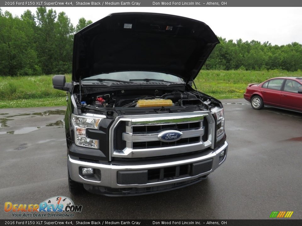 2016 Ford F150 XLT SuperCrew 4x4 Shadow Black / Medium Earth Gray Photo #5