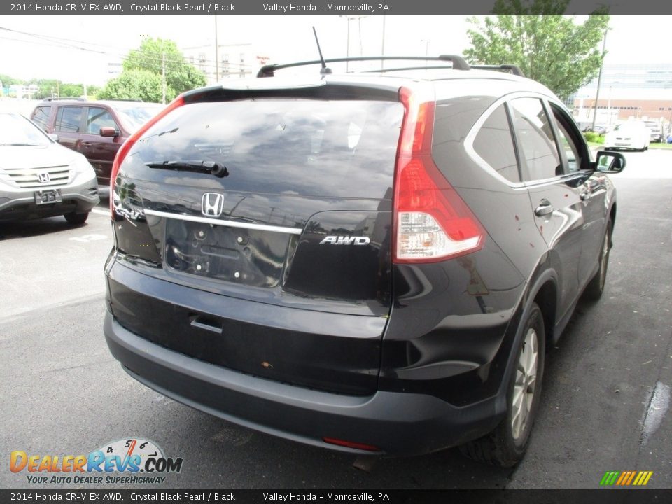2014 Honda CR-V EX AWD Crystal Black Pearl / Black Photo #5