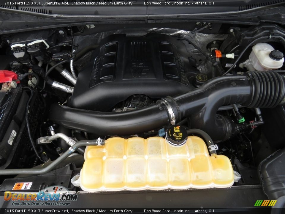 2016 Ford F150 XLT SuperCrew 4x4 Shadow Black / Medium Earth Gray Photo #6