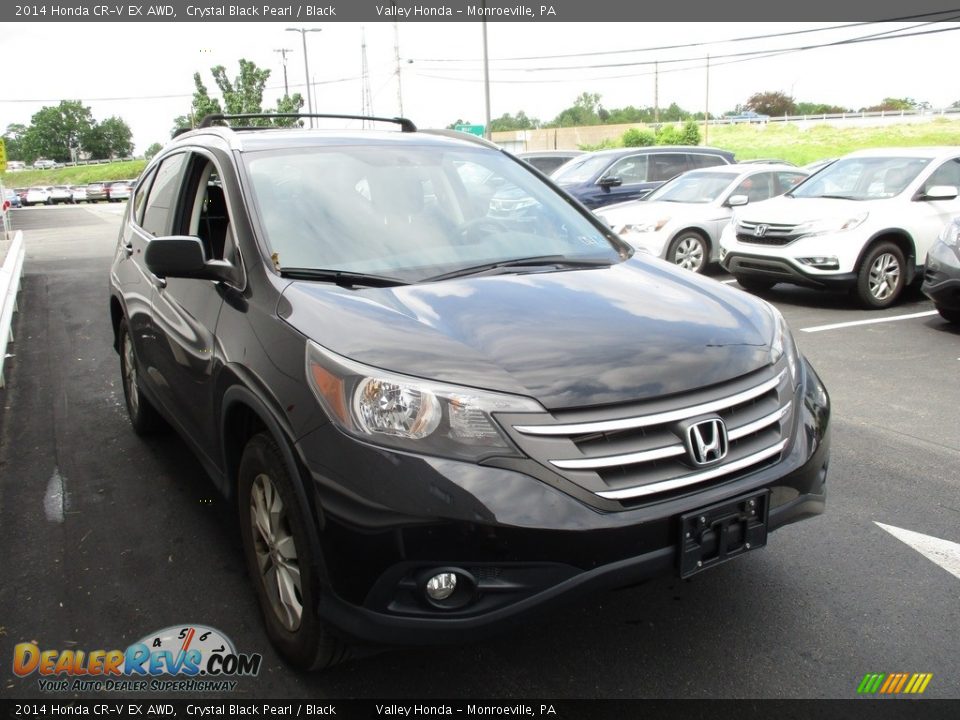 2014 Honda CR-V EX AWD Crystal Black Pearl / Black Photo #6