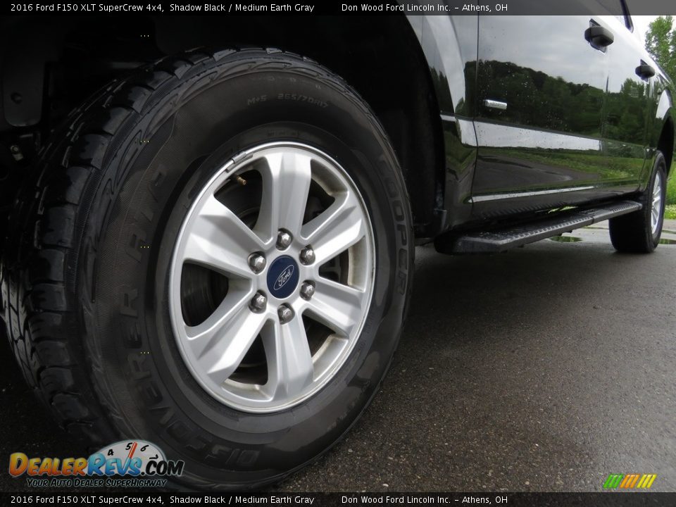 2016 Ford F150 XLT SuperCrew 4x4 Shadow Black / Medium Earth Gray Photo #8